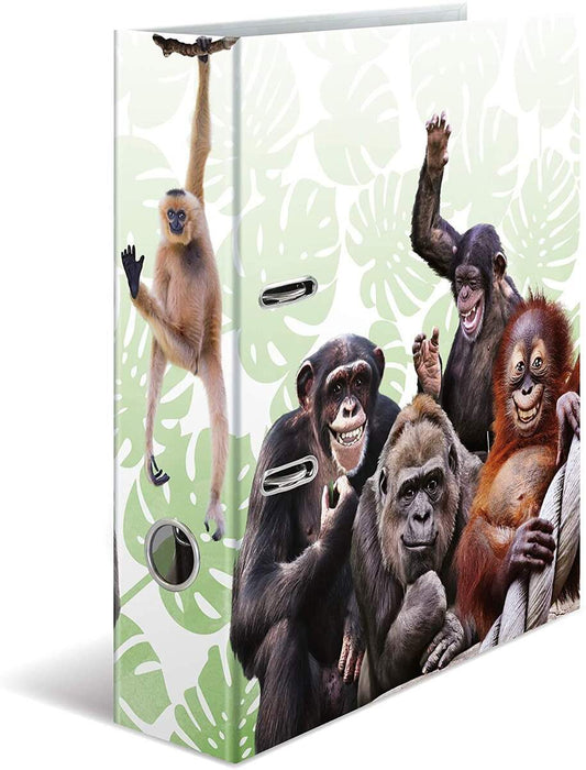 HERMA Motiv-Ordner DIN A4 Exotische Tiere, Affenbande