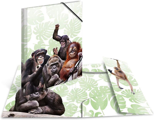 HERMA Sammelmappe DIN A3 Exotische Tiere - Affenbande