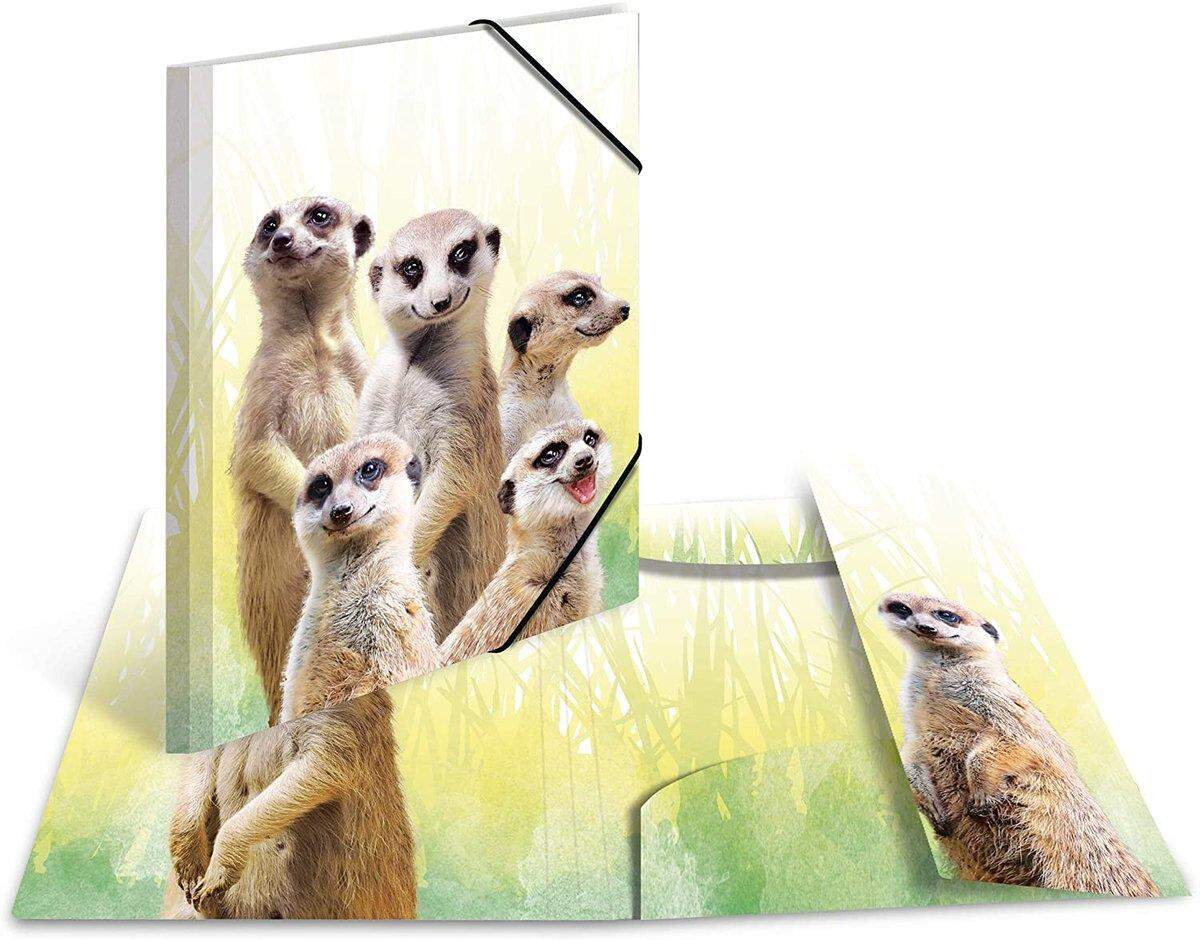 HERMA Sammelmappe, PP A3 exotische Tiere, Erdmännchen