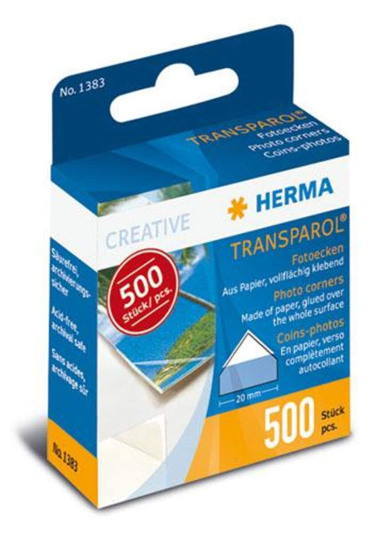 HERMA Transparol Fotoecken Spendepackung, 500 Stück
