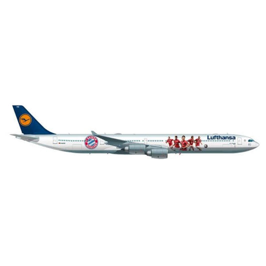 Herpa 562553 Lufthansa Airbus A340-600 FC Bayern Audi Summer Tour USA 2016