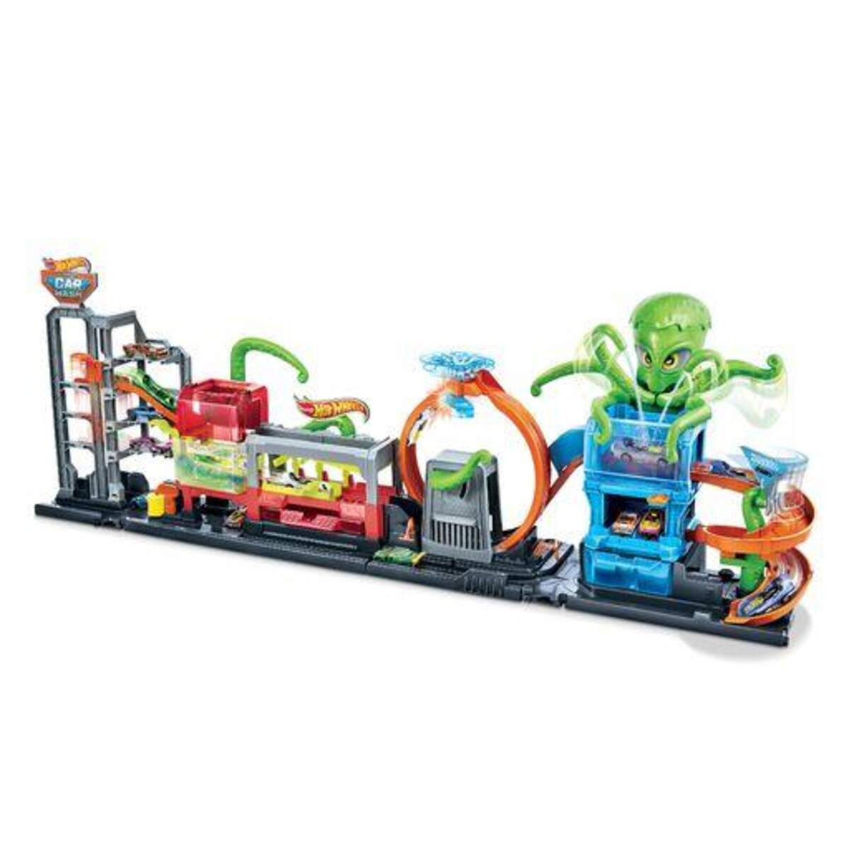 Hot Wheels Color Reveal Autowaschanlage, inkl. 1 Farbwechsel-Spielzeugauto