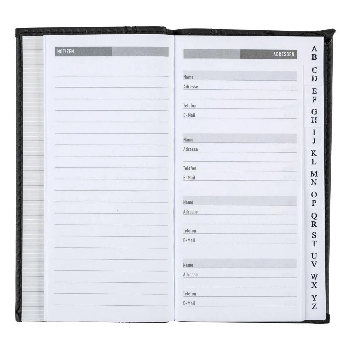 Idena Dokumentenmappe A4 mit Adressbuch, Taschenrechner, Notizbuch
