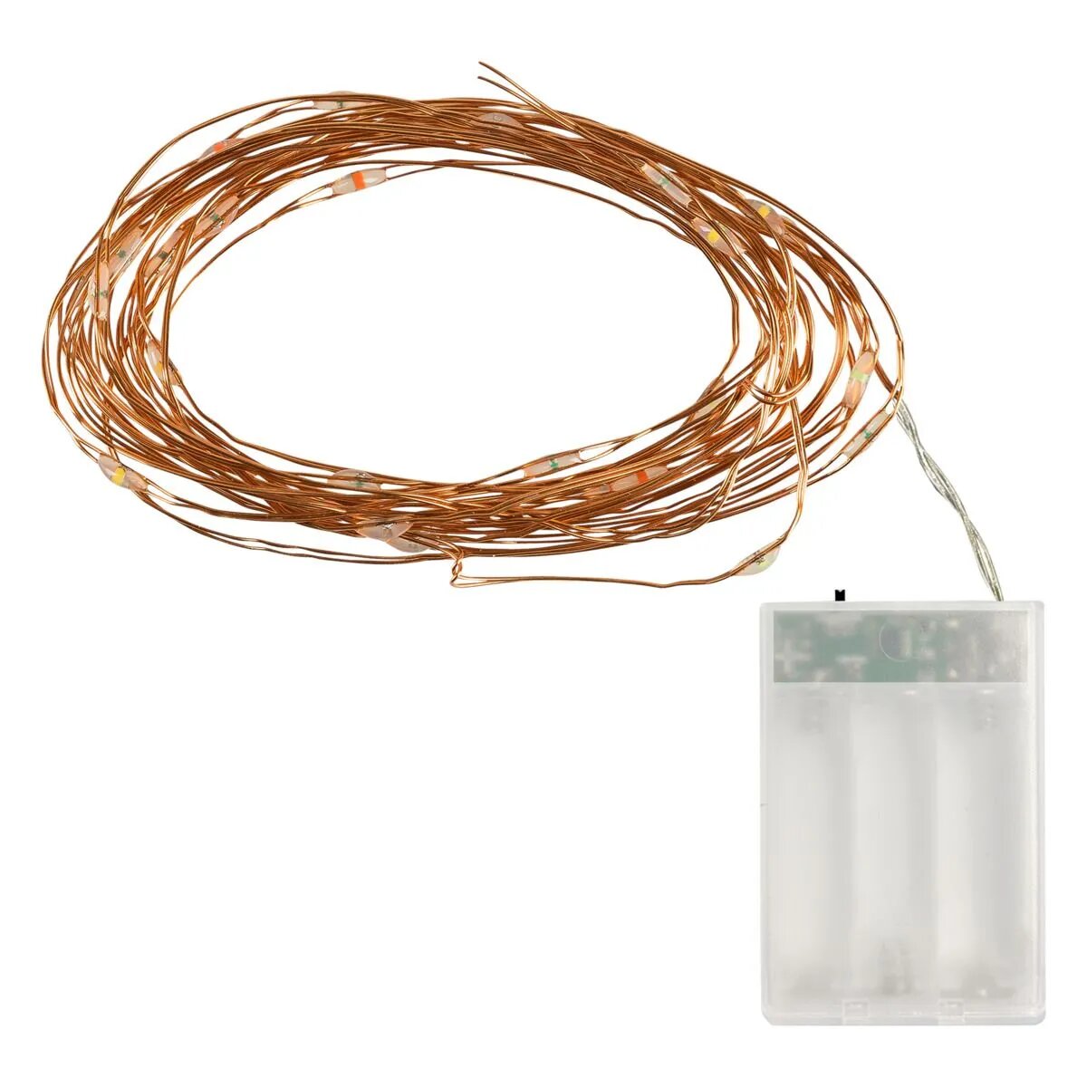 Idena LED Micro Lichterkette mit Timer, 30er, bunt