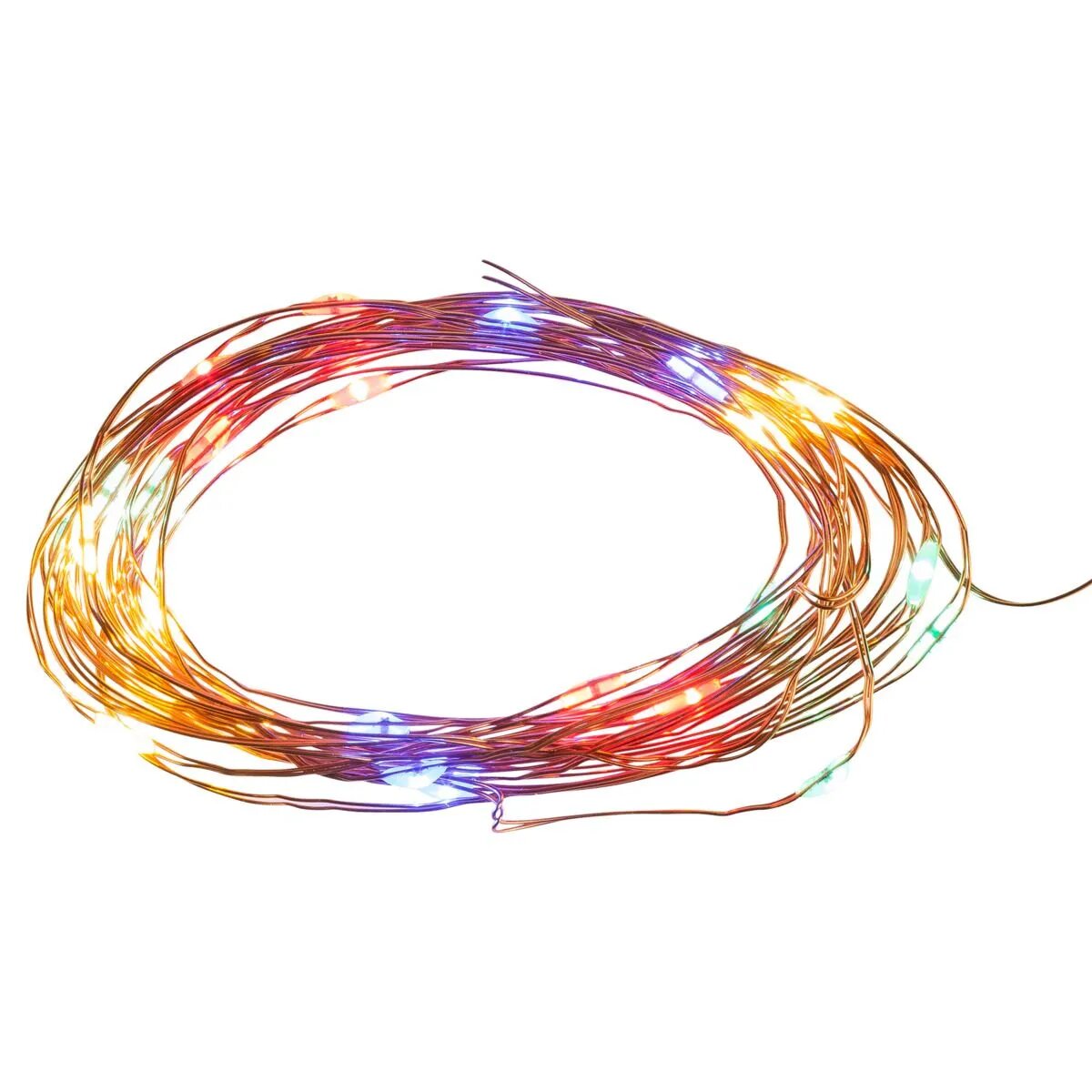 Idena LED Micro Lichterkette mit Timer, 30er, bunt