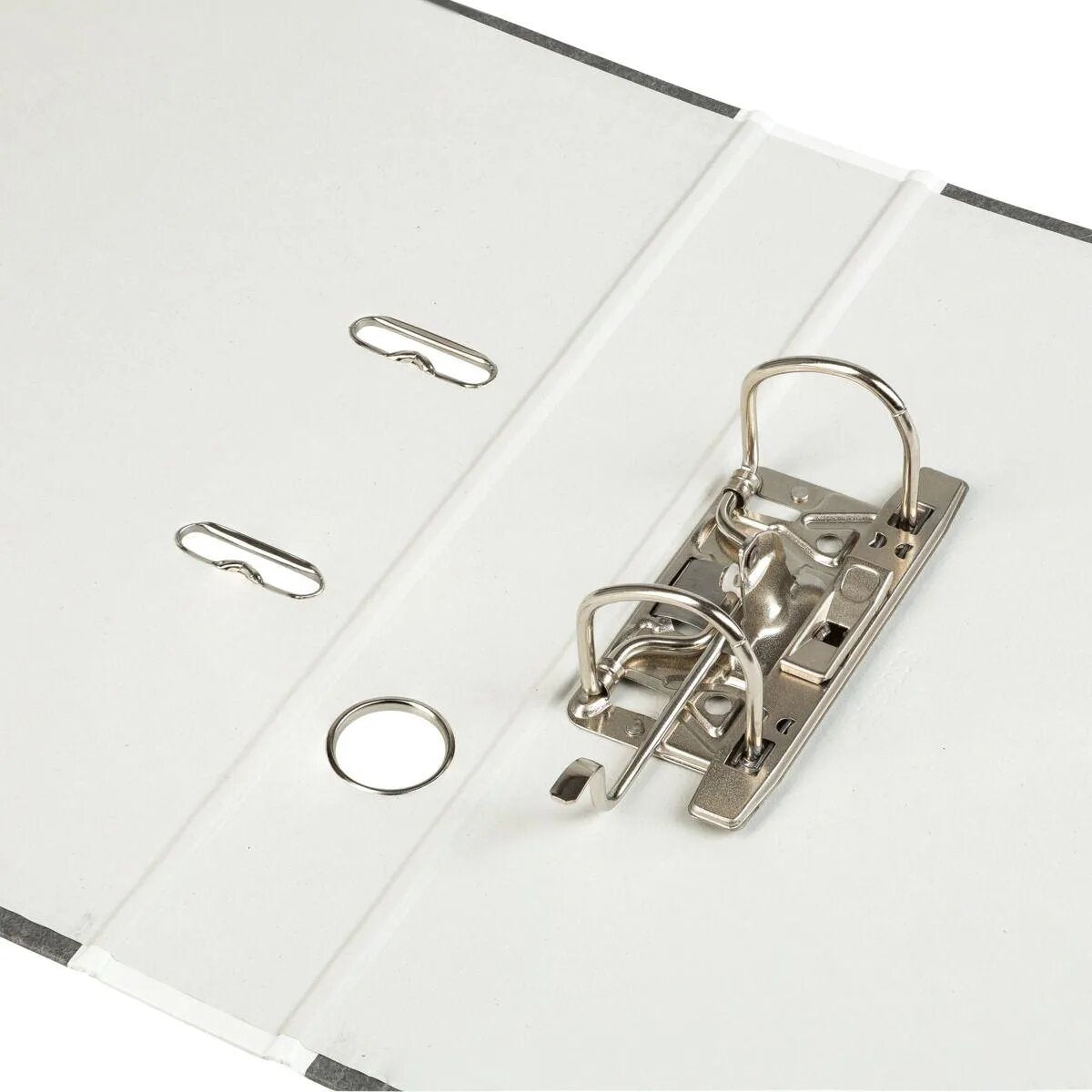 Idena 303071 Ordner Wolkenmarmor, DIN A4, Rückenbreite 5cm, weiß