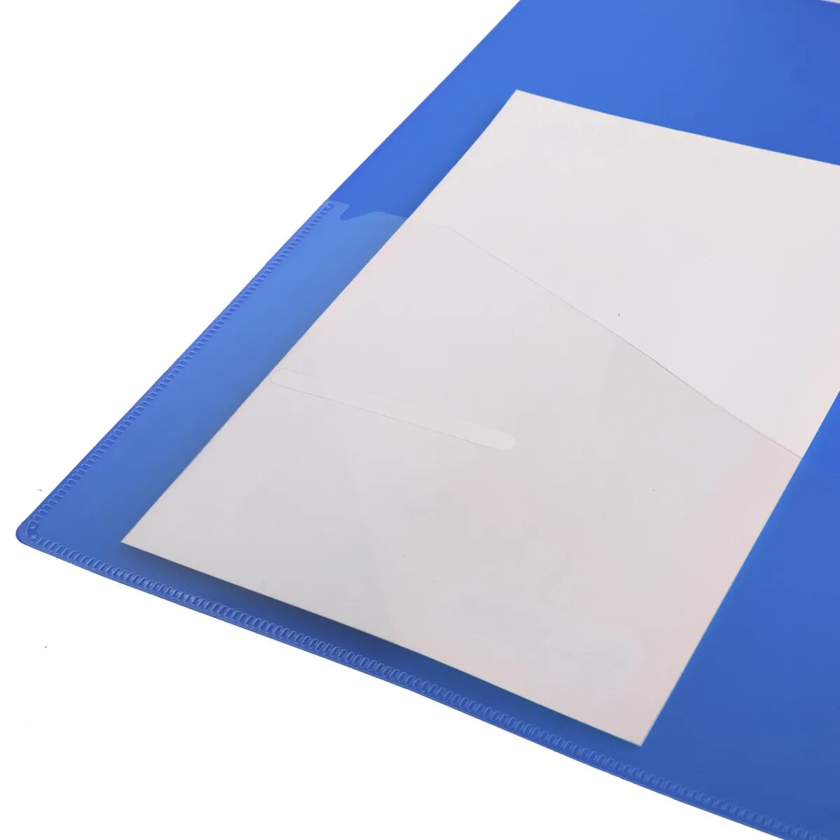 Idena Ringbuch, DIN A4, 3,5 cm Rücken, transluzent, blau