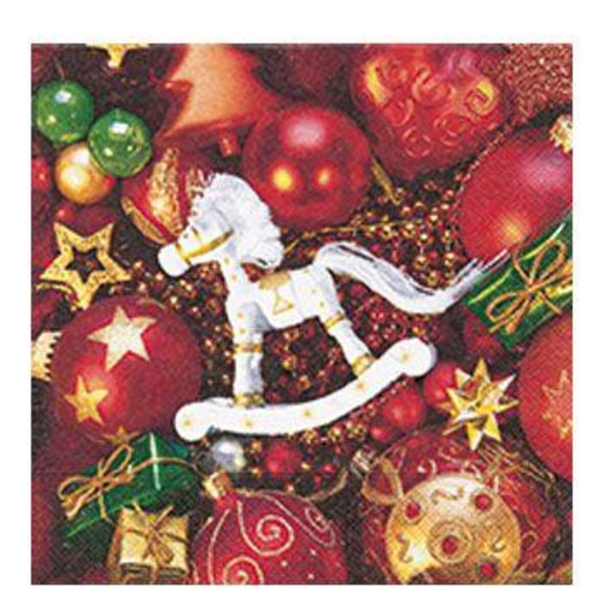 Idena Servietten Weihnachtsmotive, 1 Packung, 8-fach sortiert