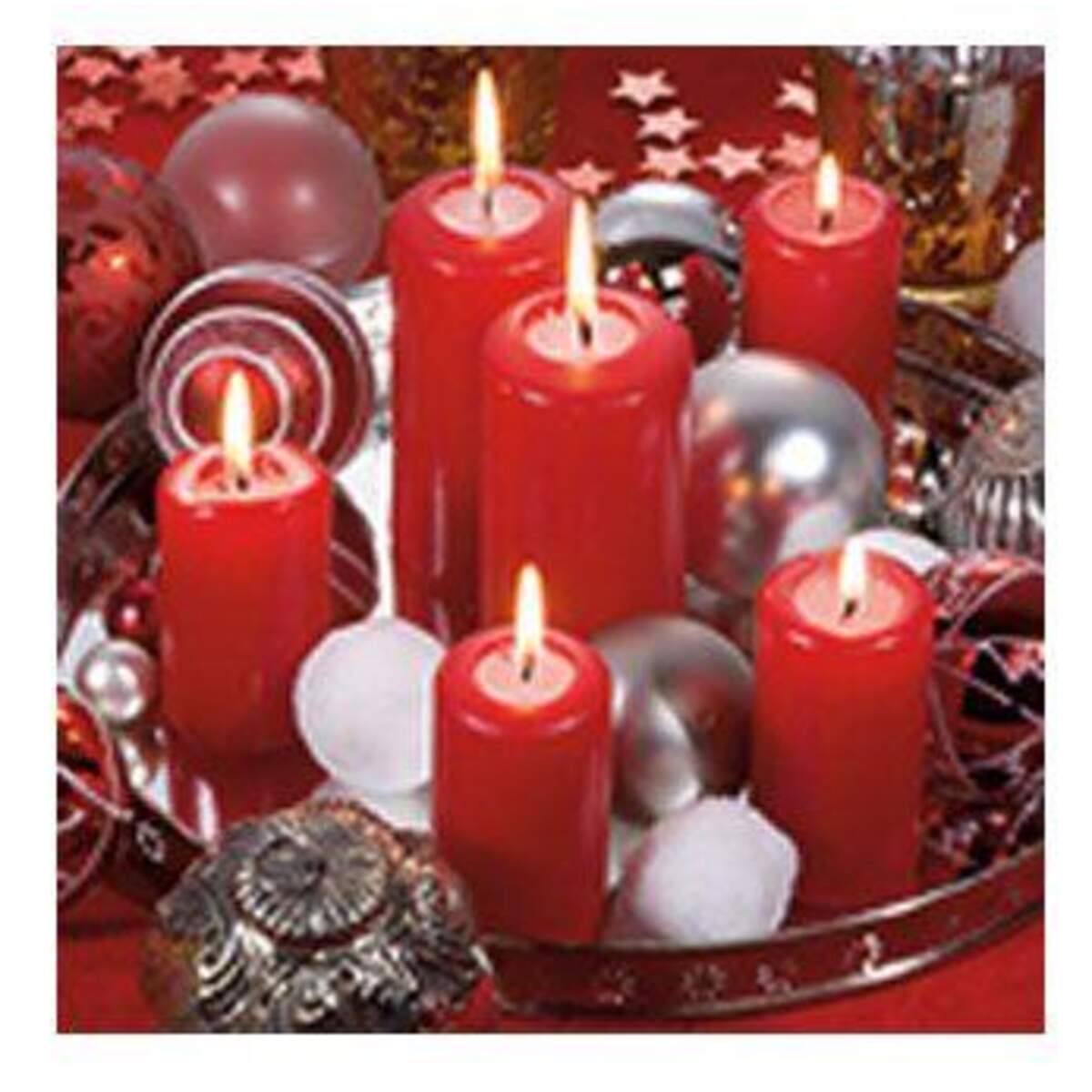 Idena Servietten Weihnachtsmotive, 1 Packung, 8-fach sortiert