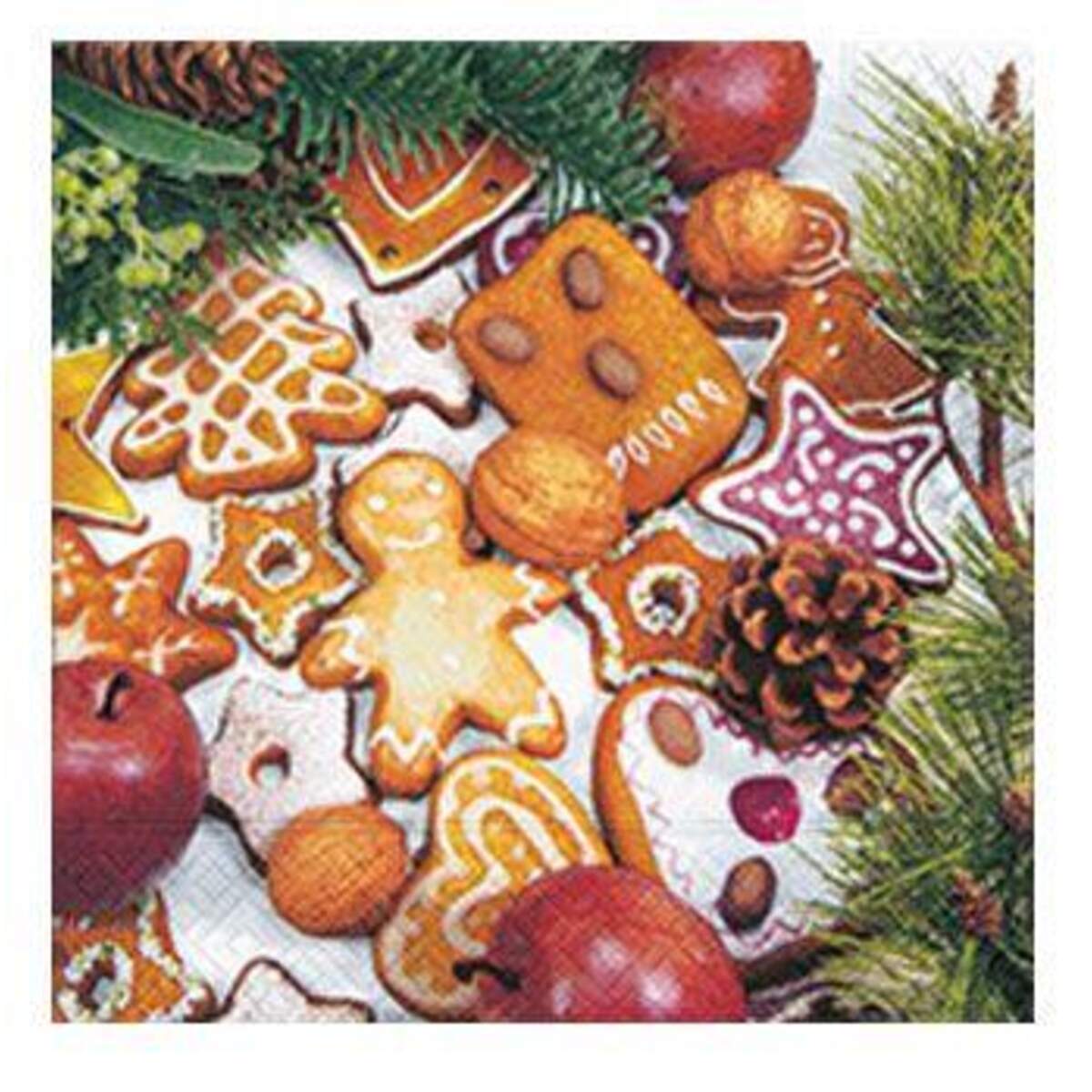 Idena Servietten Weihnachtsmotive, 1 Packung, 8-fach sortiert