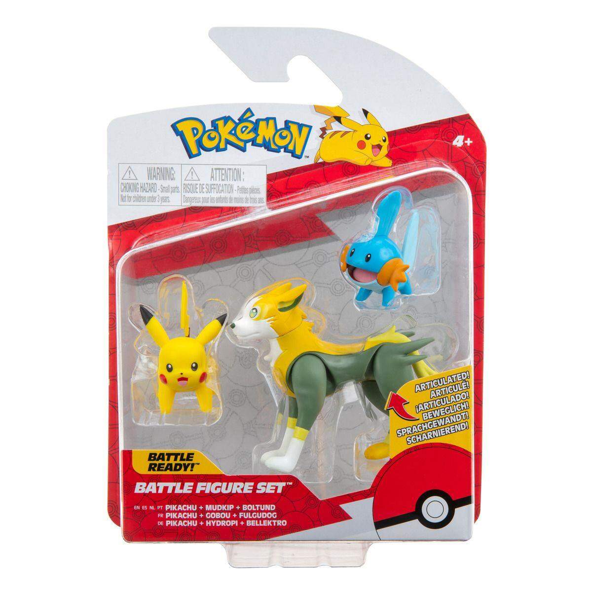 Jazwares Pokemon Battle Figurenset, 1 Packung, 7-fach sortiert