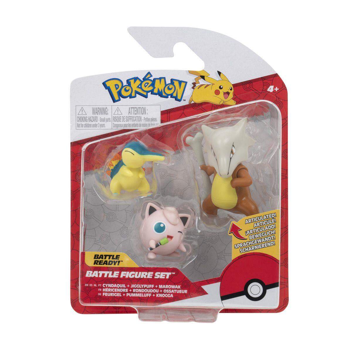 Jazwares Pokemon Battle Figurenset, 1 Packung, 7-fach sortiert