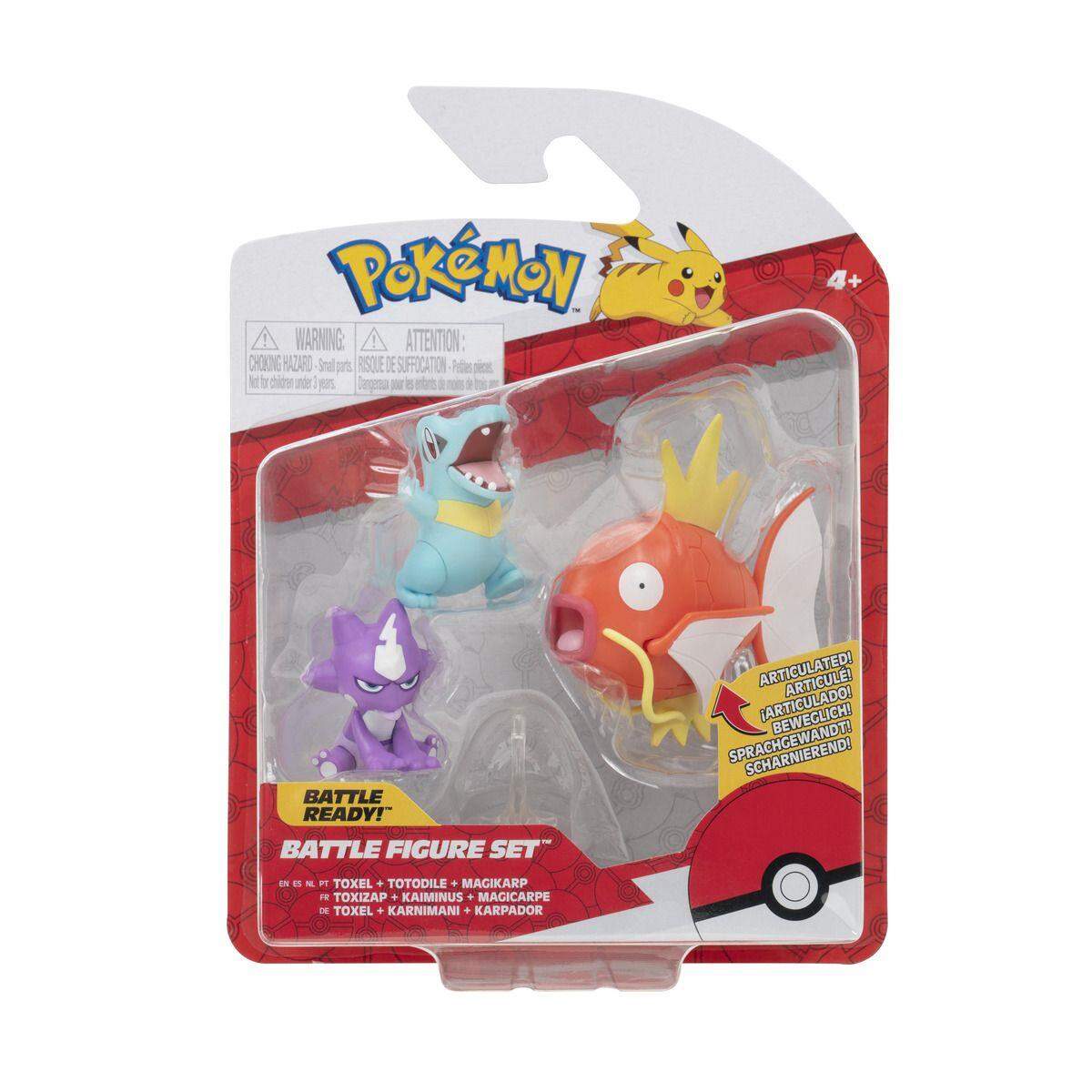 Jazwares Pokemon Battle Figurenset, 1 Packung, 7-fach sortiert