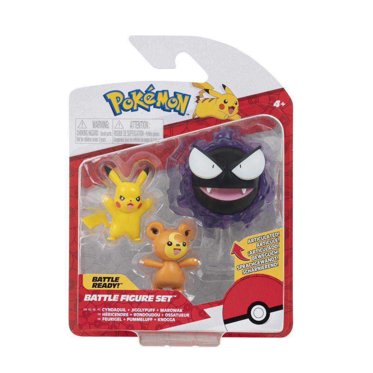 Jazwares Pokemon Battle Figurenset, 1 Packung, 7-fach sortiert