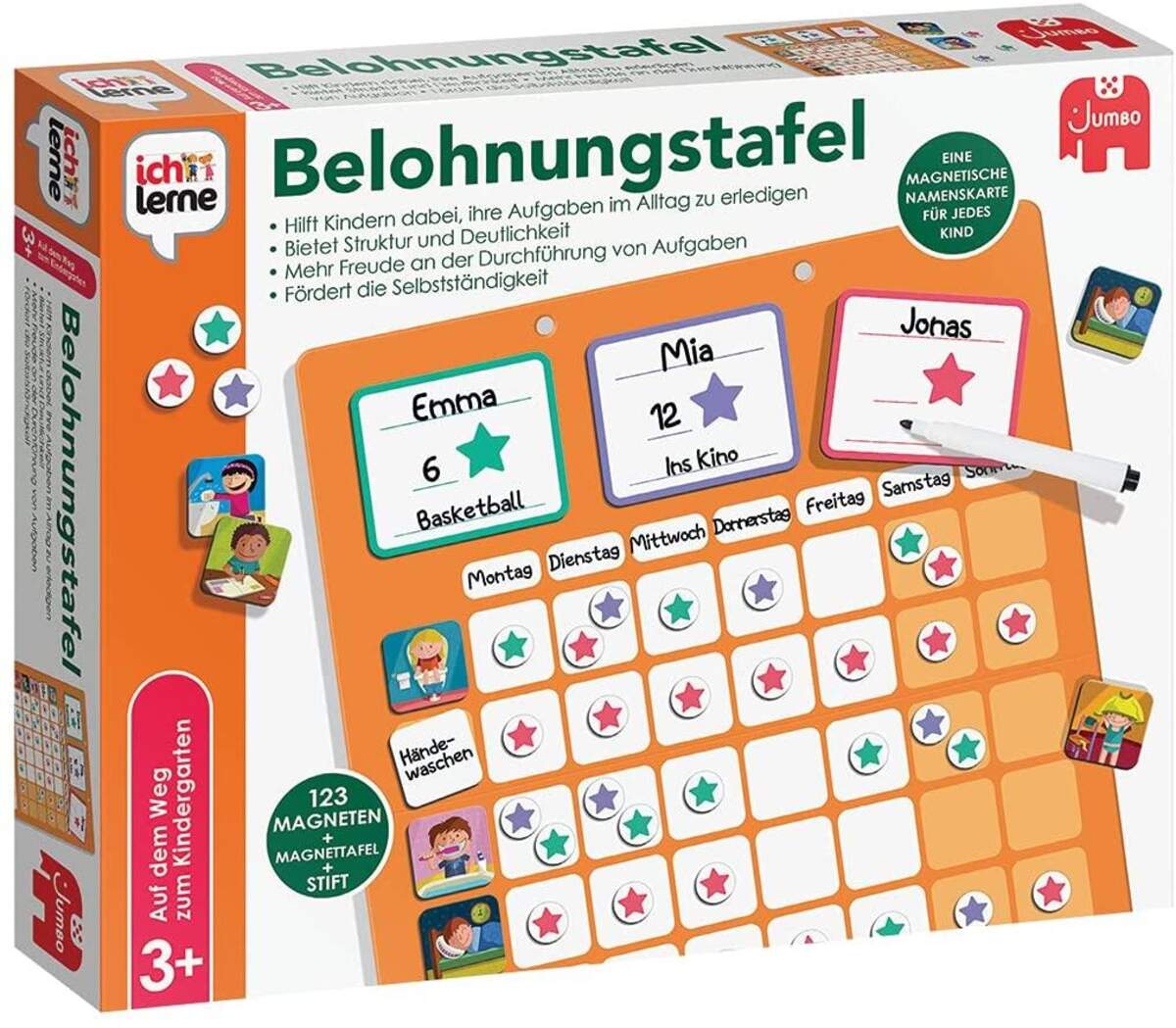 Jumbo Spiele ich lerne Belohnungstafel