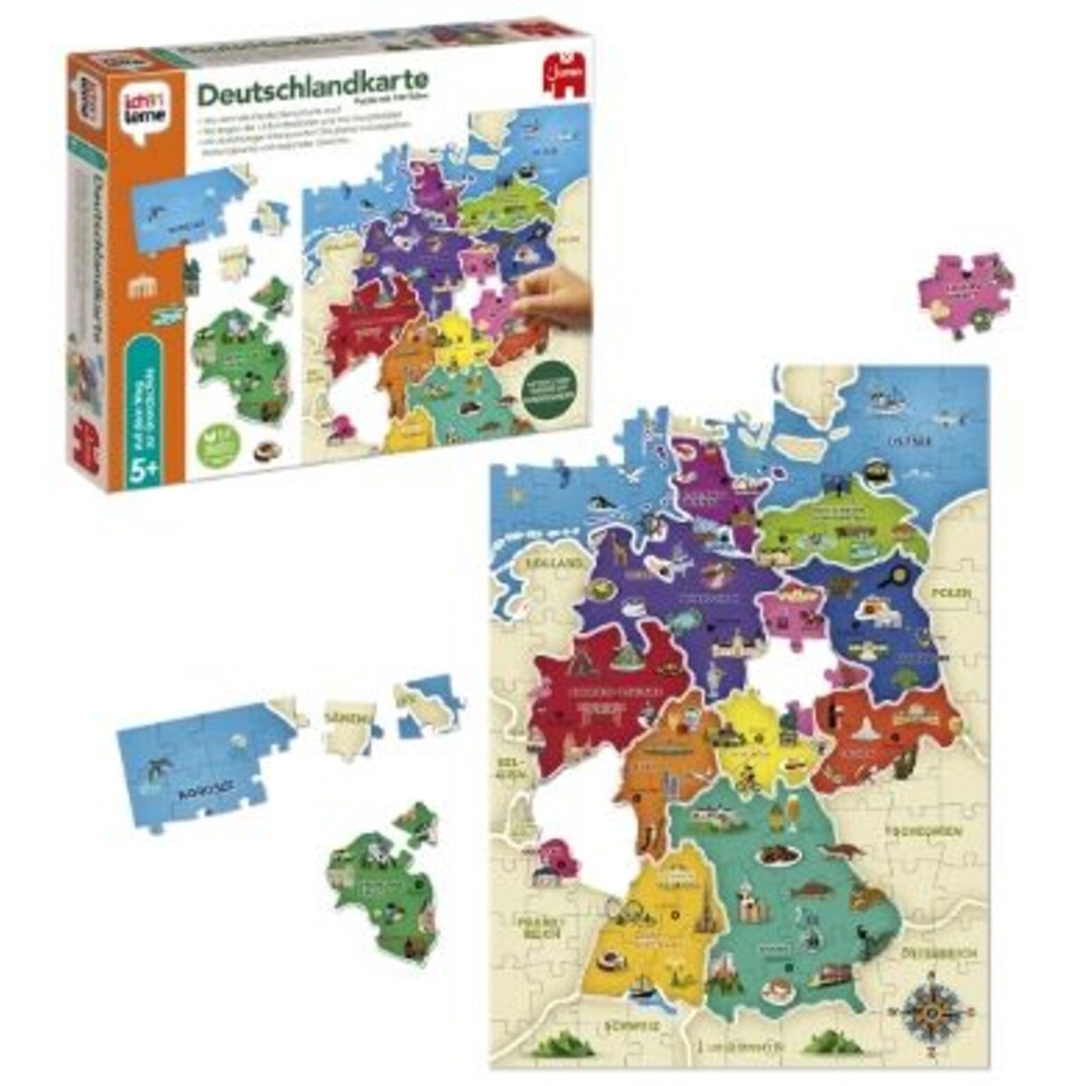 Jumbo Spiele Ich lerne Deutschlandkarte