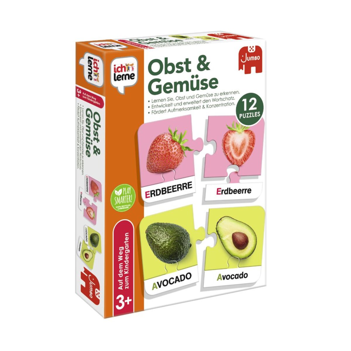Jumbo Spiele Ich lerne Obst & Gemüse