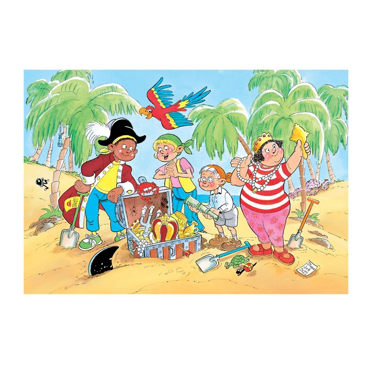 Jumbo Spiele Puzzle - Jan van Haasteren Junior: Schatzsuche, 150 Teile