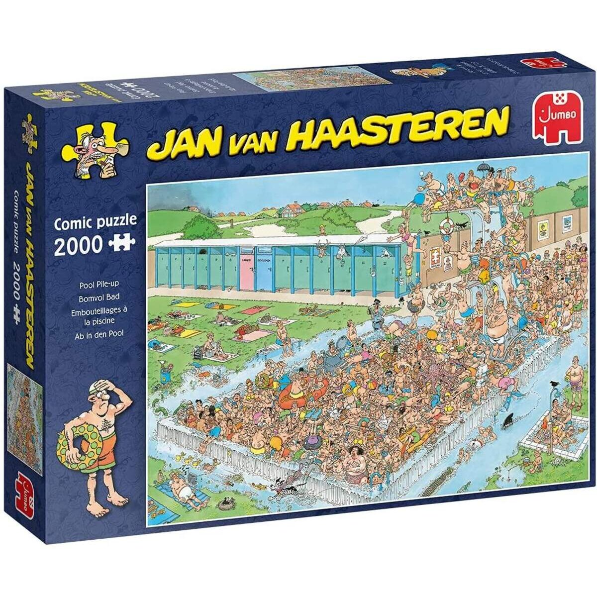 Jumbo Spiele Puzzle - Jan van Haasteren: Pool Stapelung, 2000 Teile