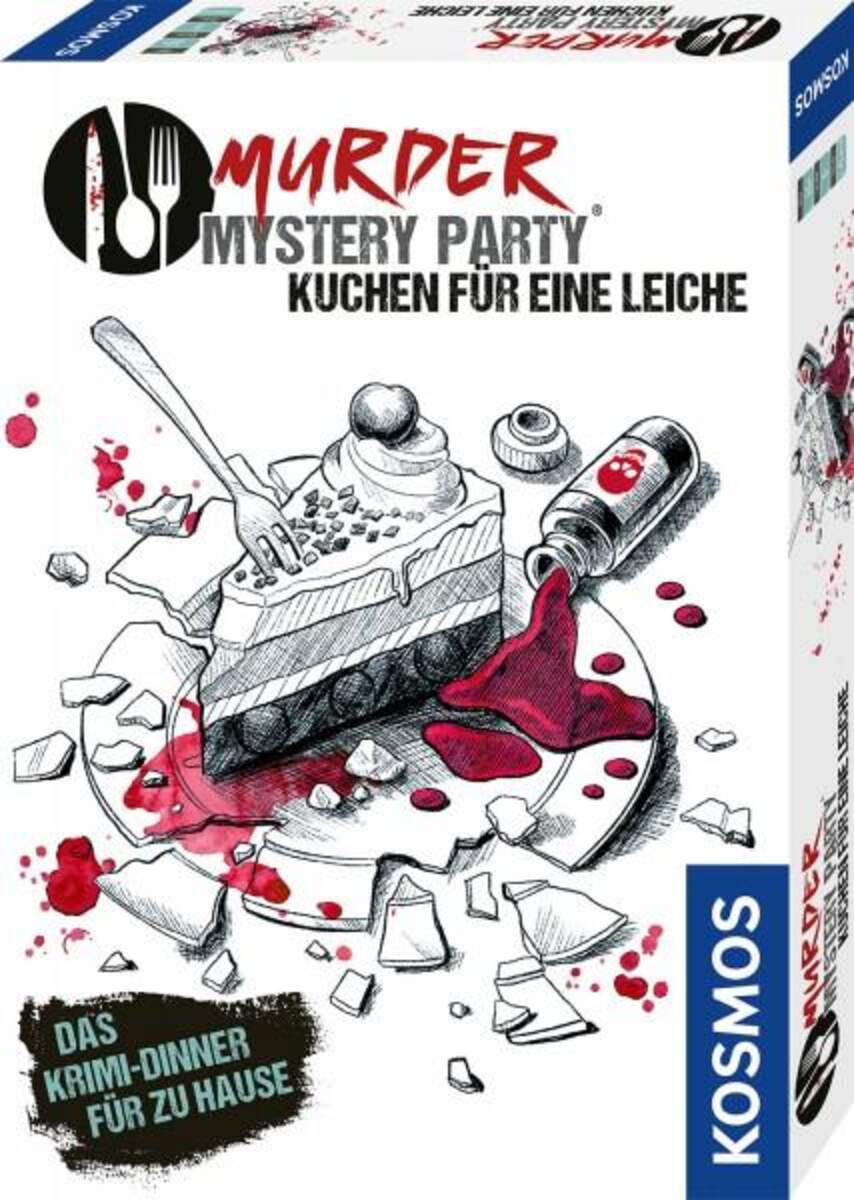 KOSMOS 68212 Murder Mystery Party Kuchen für eine Leiche Das Krimi-DInner für zuhause
