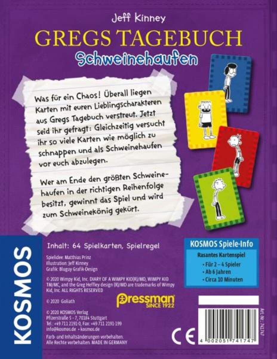 KOSMOS 74174 Gregs Tagebuch - Schweinehaufen
