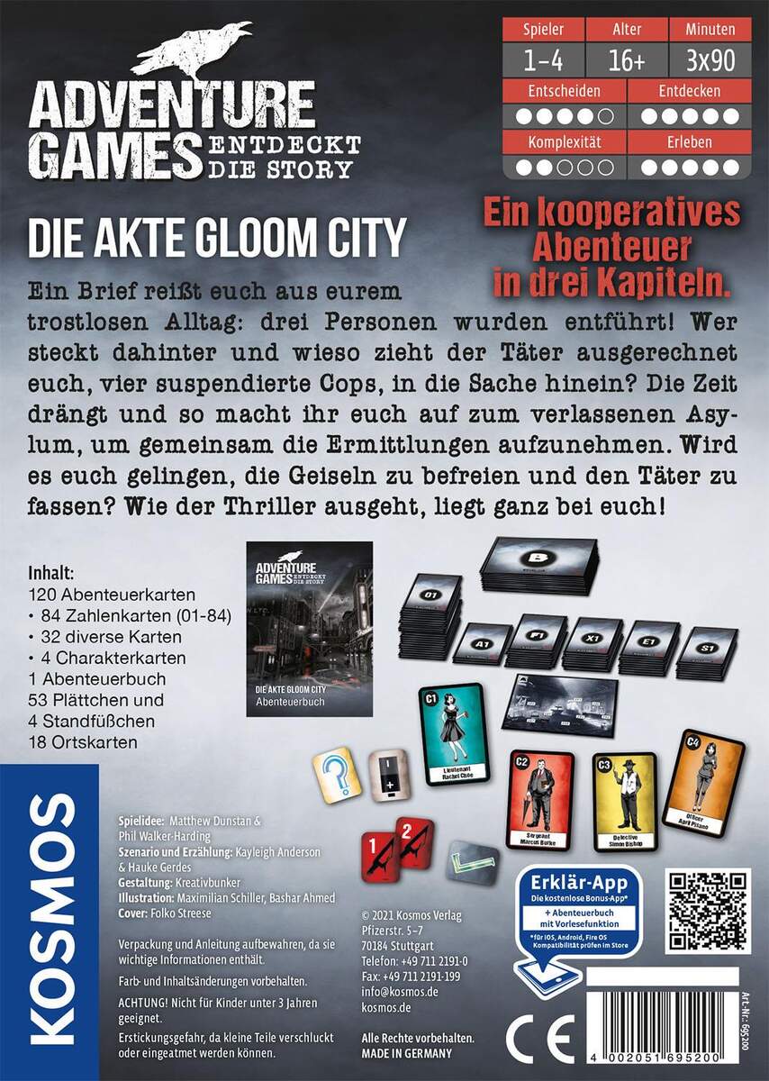 KOSMOS Adventure Games - Die Akte Gloom City