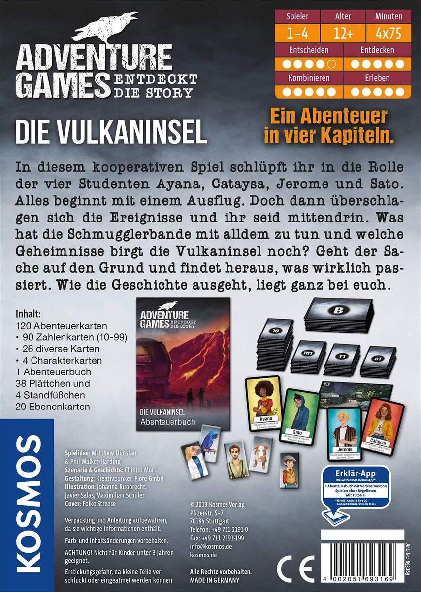 KOSMOS Adventure Games Die Vulkaninsel