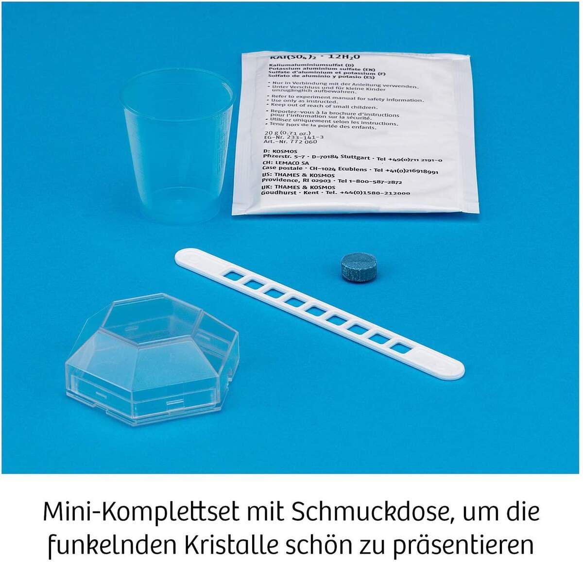 KOSMOS Blaue Kristalle selbst züchten