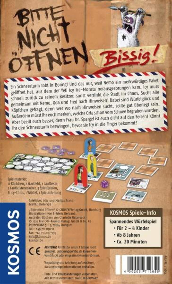 KOSMOS Brettspiel Bitte nicht öffnen - Bissig!