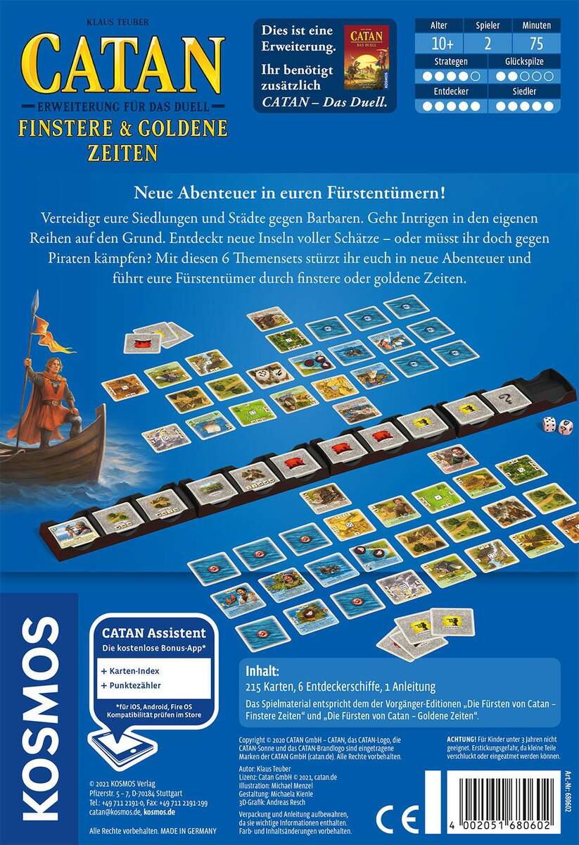 KOSMOS Catan - Erweiterung für das Duell - Finstere & Goldene Zeiten