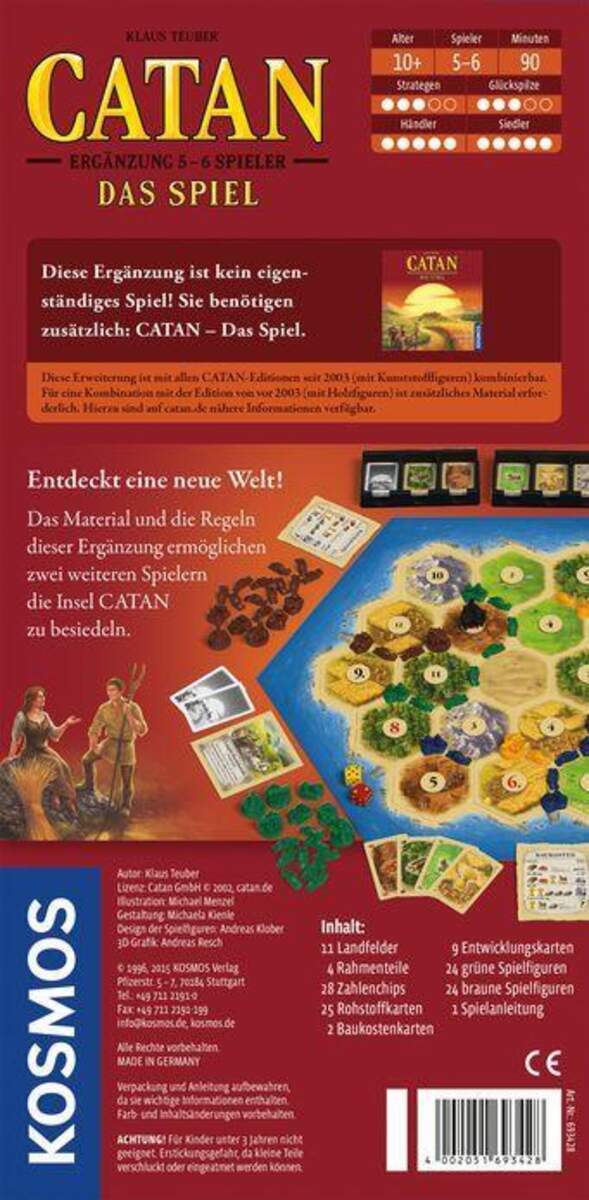 KOSMOS CATAN Ergänzung für 5-6 Spieler