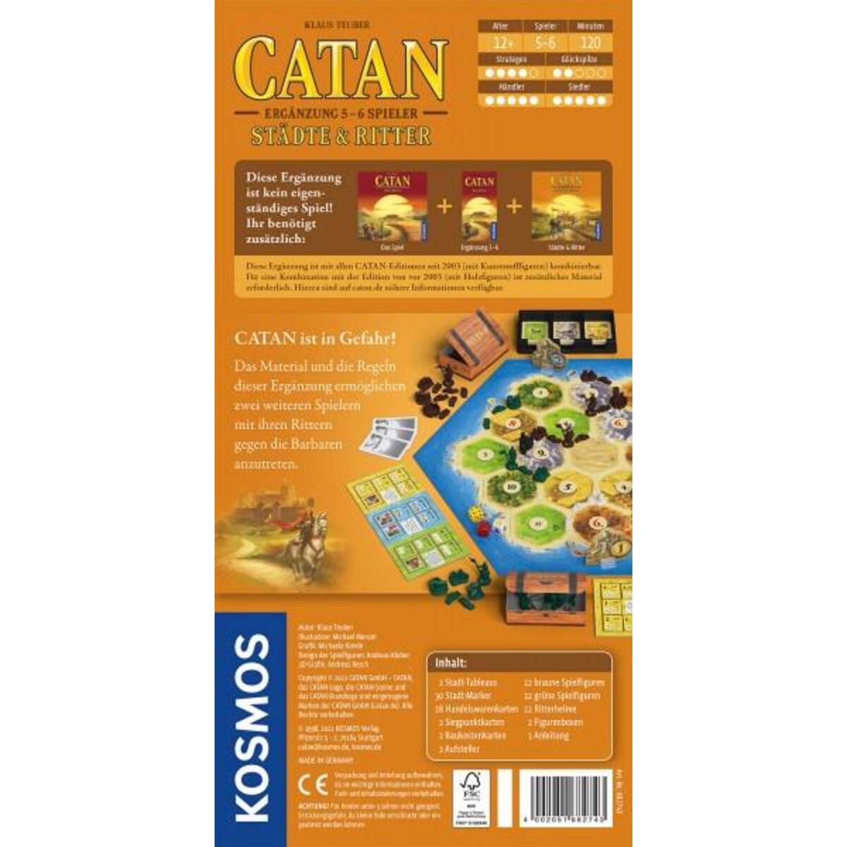 KOSMOS CATAN Ergänzung Städte & Ritter