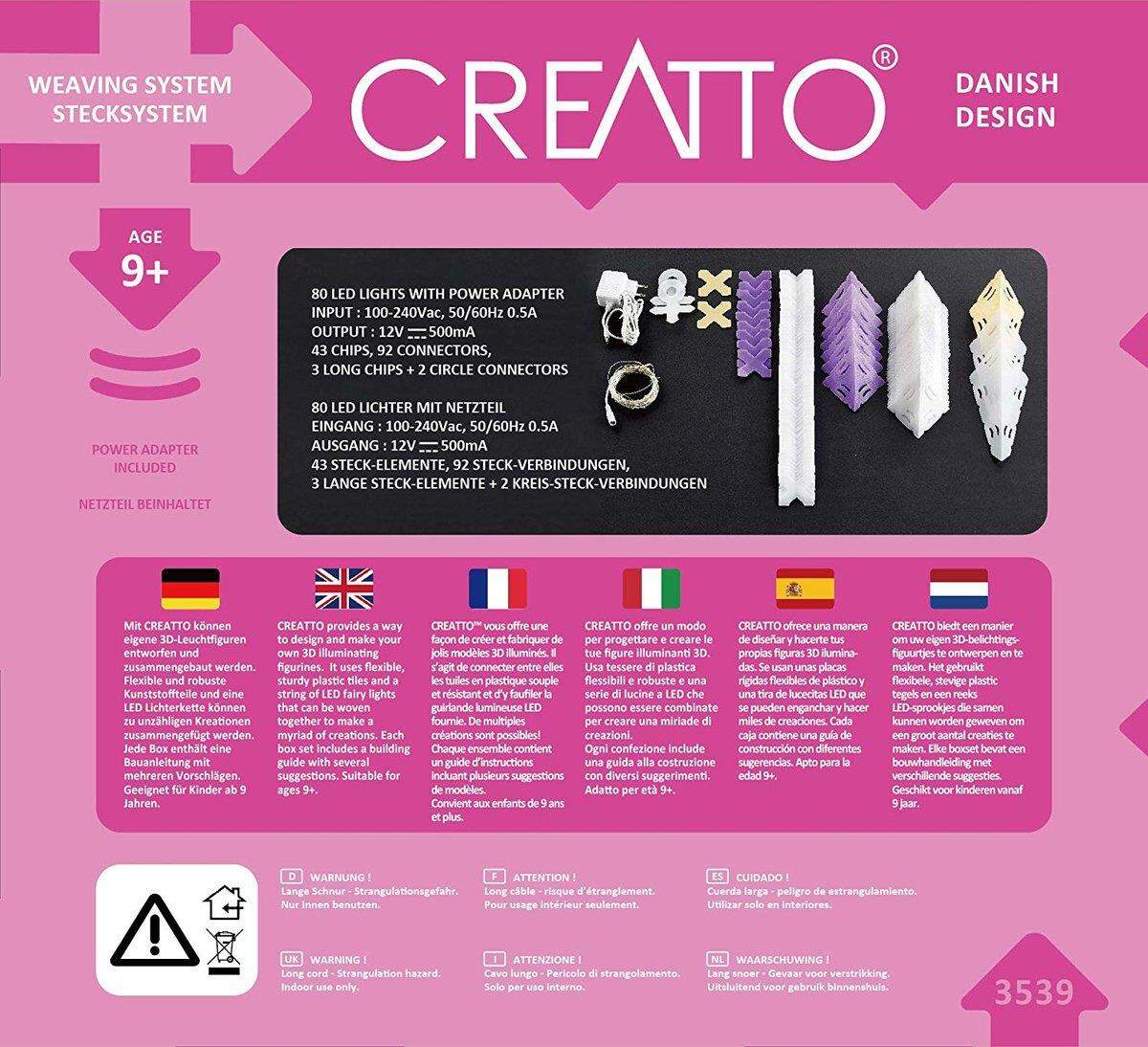 KOSMOS Creatto 3D-Leuchtfiguren entwerfen - Einhorn, Hase, Polarbär oder Ballerina