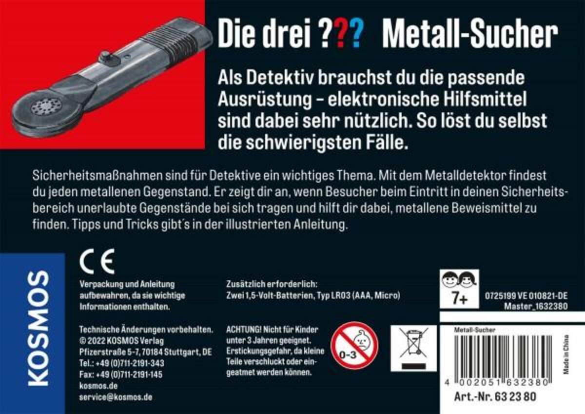 KOSMOS Die drei ??? Metall-Sucher