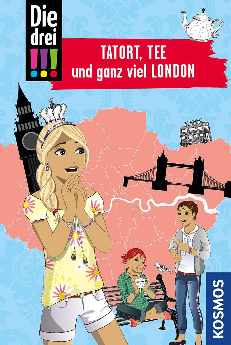 KOSMOS Die drei !!!, Tatort, Tee und ganz viel London