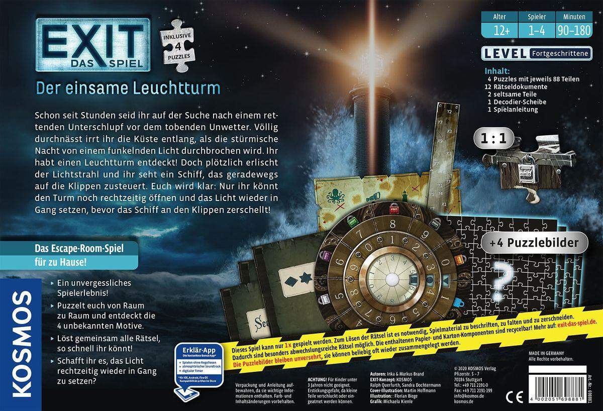 KOSMOS EXIT Das Spiel + Puzzle: Der einsame Leuchtturm