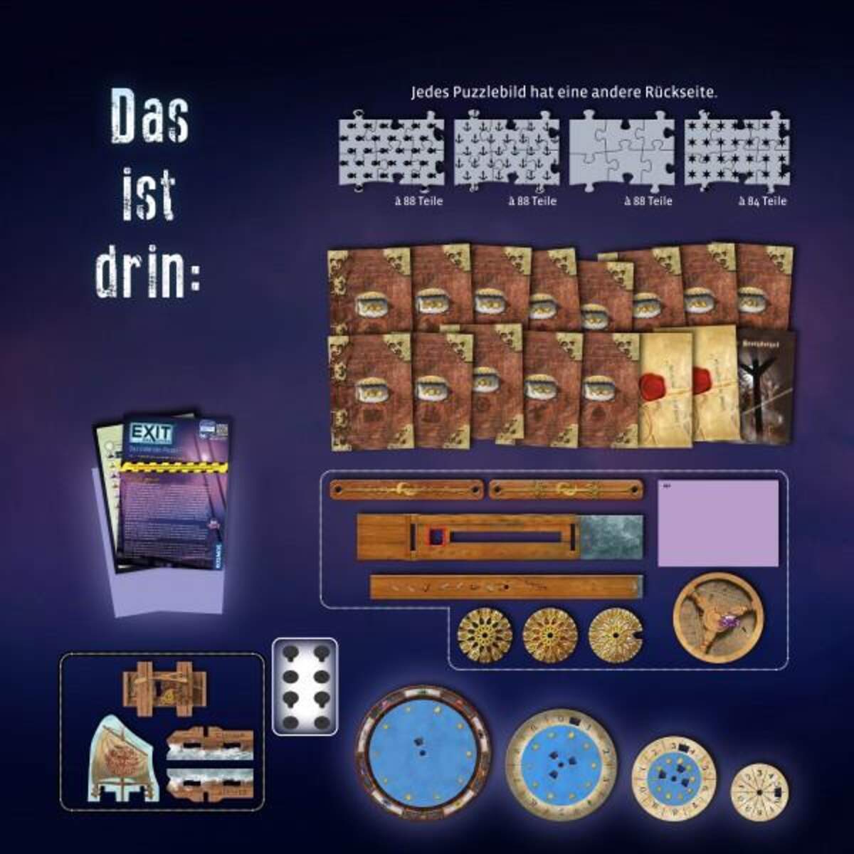 KOSMOS EXIT®-Das Spiel+Puzzle Das Gold der Piraten