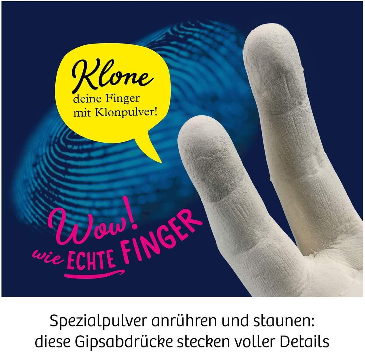 KOSMOS Fun Science - 3D-Fingerabdrücke, 3D-Skulpturen selber machen