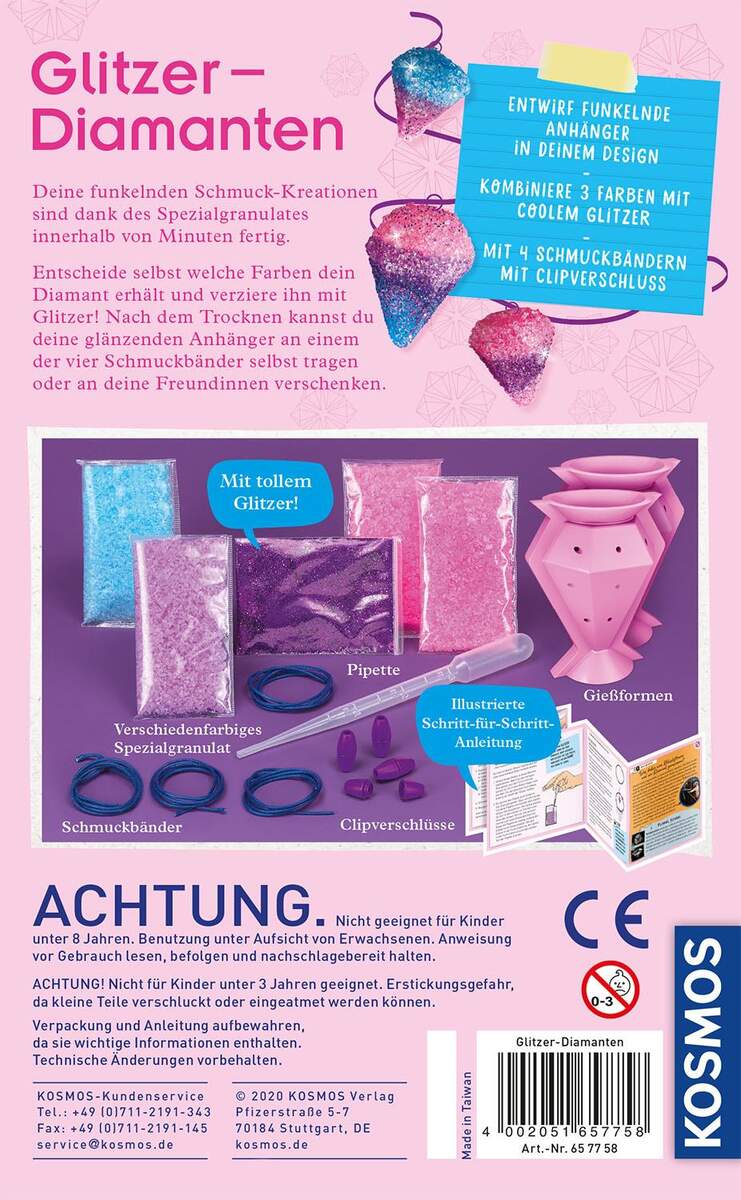 KOSMOS Glitzer-Diamanten