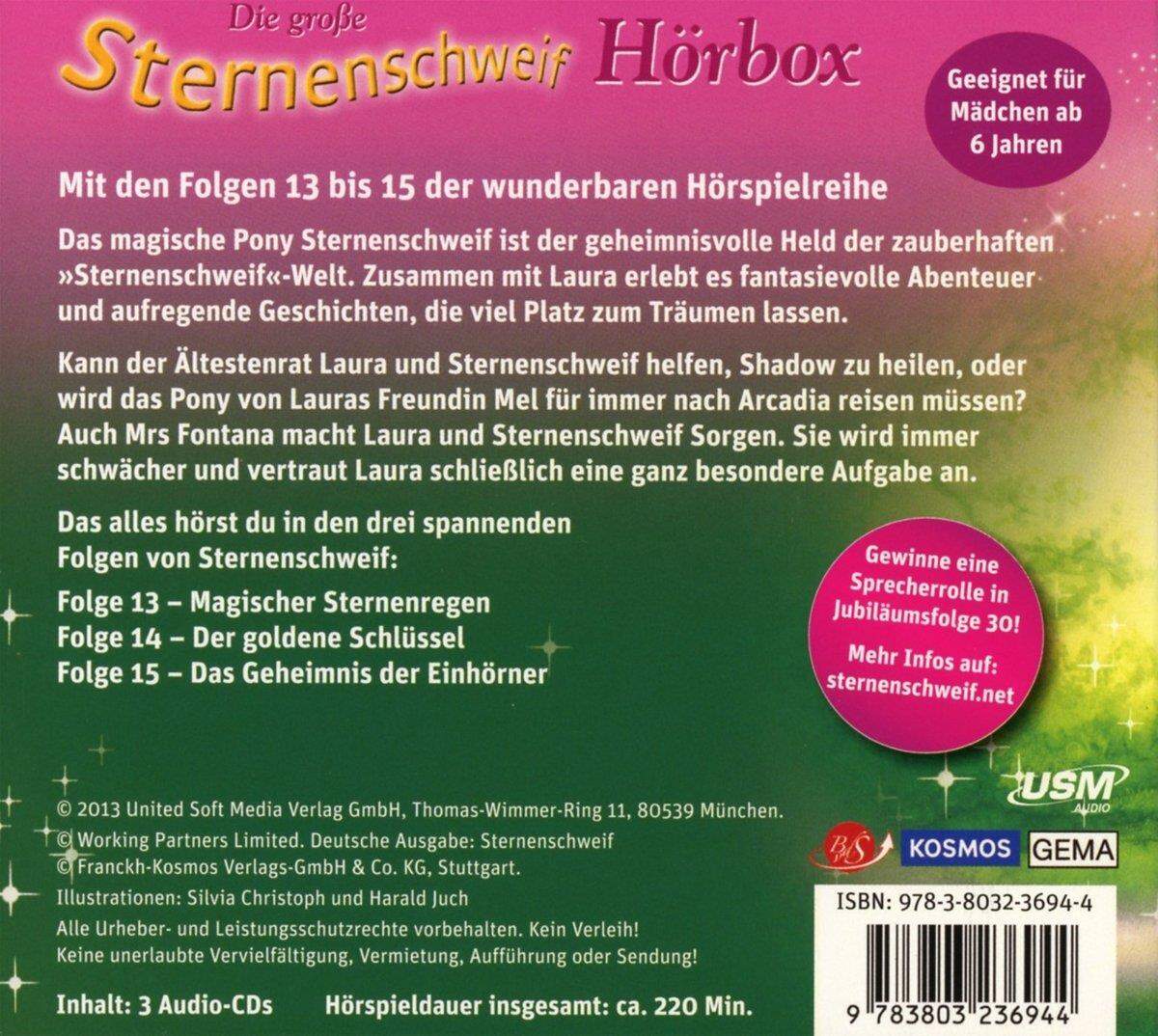 KOSMOS Hörspiel-CD-Box Sternenschweif Folgen 13 - 15