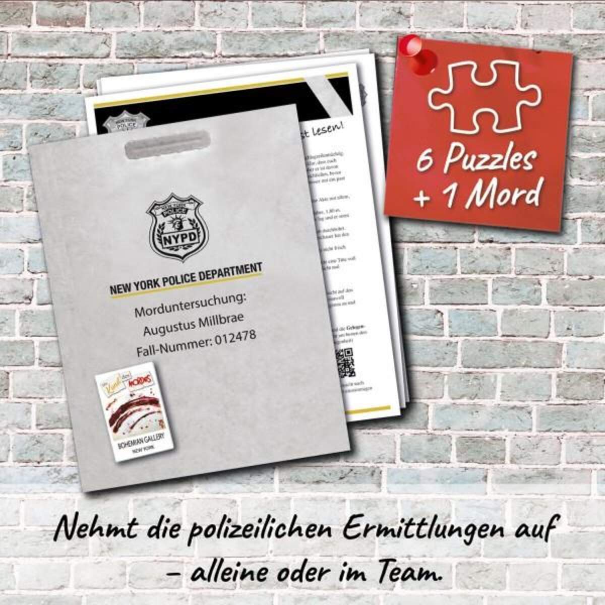 KOSMOS Murder Mystery Puzzle - Die Kunst des Mordes