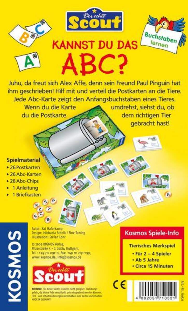 KOSMOS Scout Kannst du das ABC?