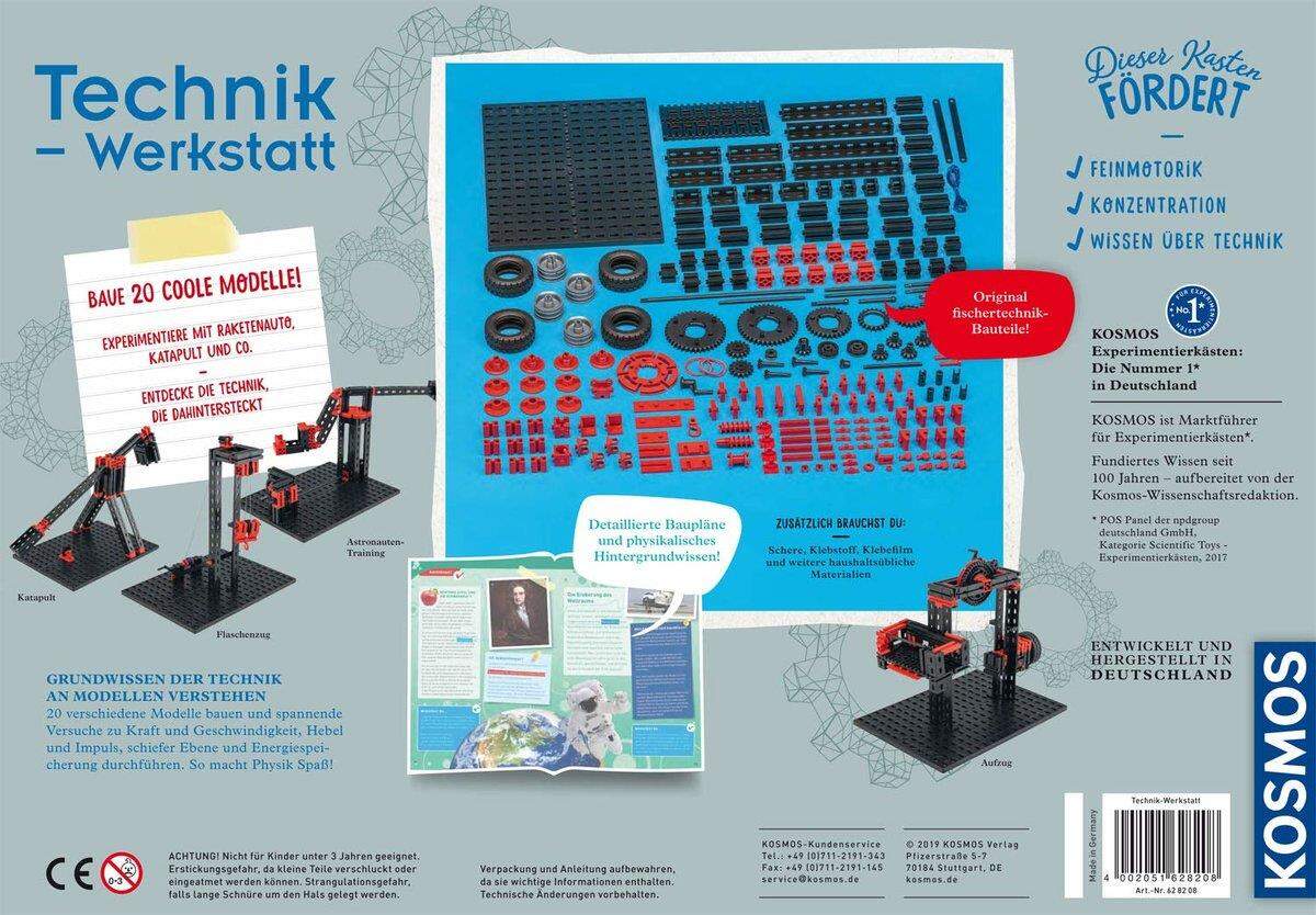 KOSMOS Technik-Werkstatt, 20 Technik-Modelle mit fischertechnik