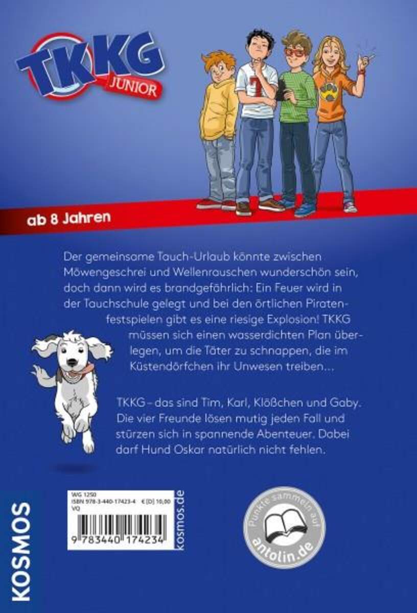 KOSMOS TKKG Junior, 16, Detektive auf Tauchstation