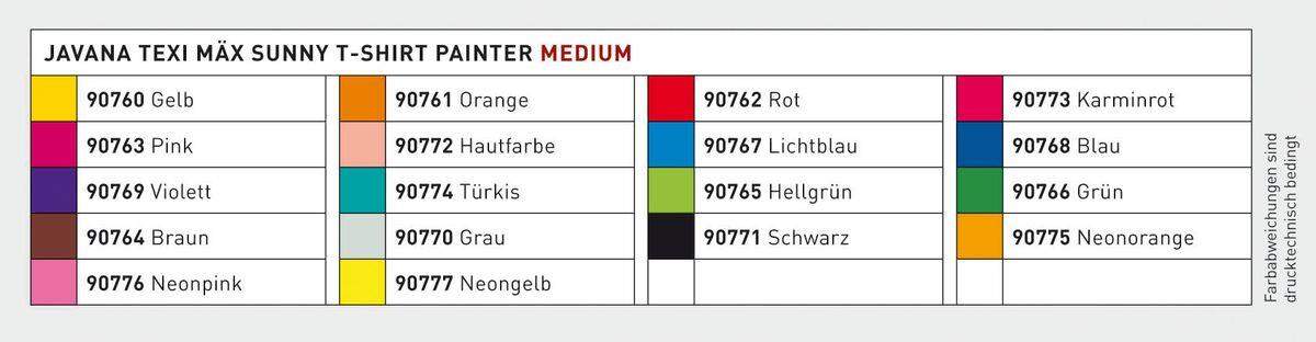 KREUL Javana texi mäx Sunny medium für helle Stoffe Gelb