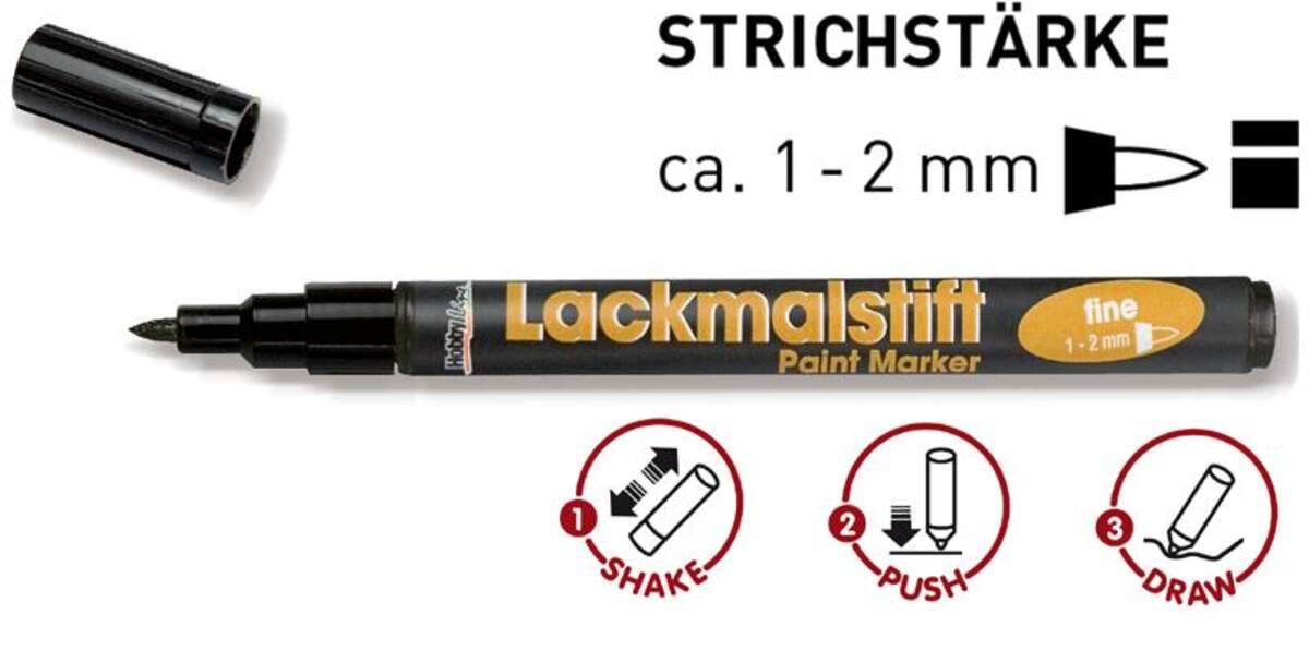 KREUL Lackmalstift fine Gold 1-2 mm