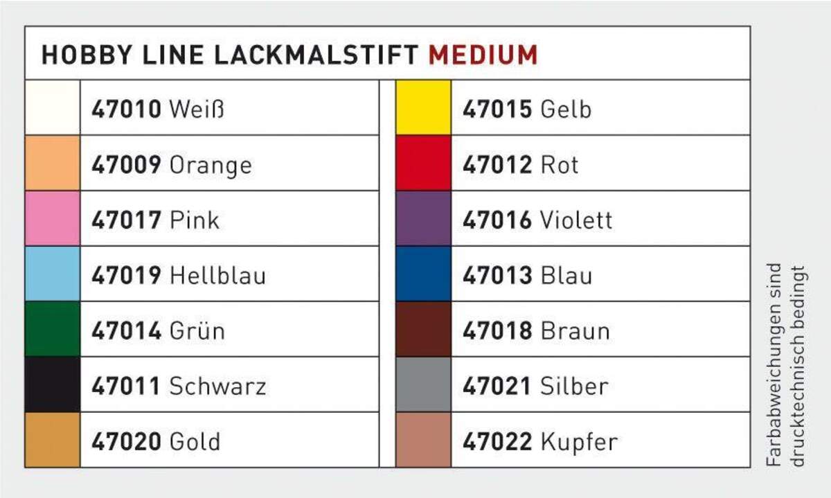 KREUL Lackmalstift medium Weiss 2-4 mm