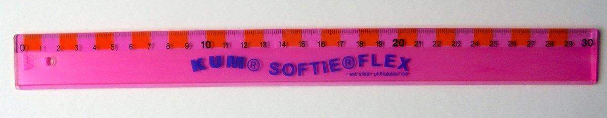 KUM® Lineal Plastik flexibel, 30cm