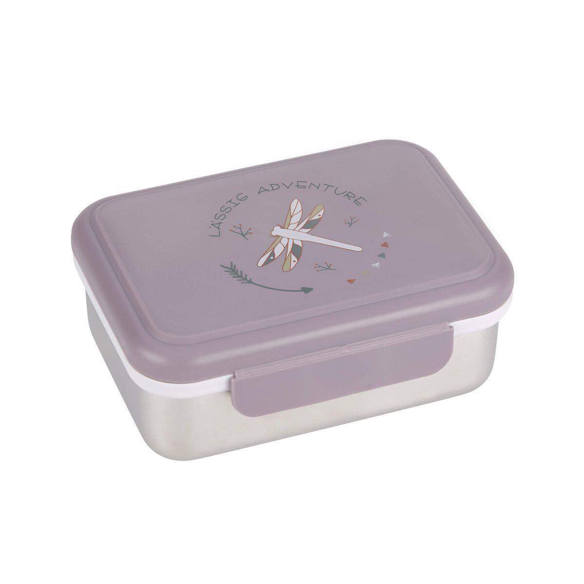 Lässig Kinder Brotdose Edelstahl - Lunchbox, Adventure Libelle