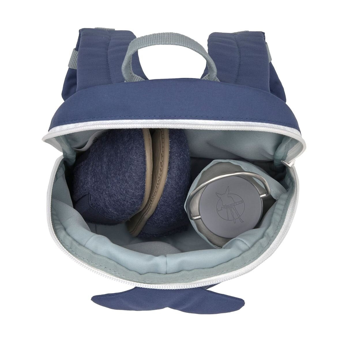 Lässig Kindergartenrucksack Tiny - Wal, Dunkelblau